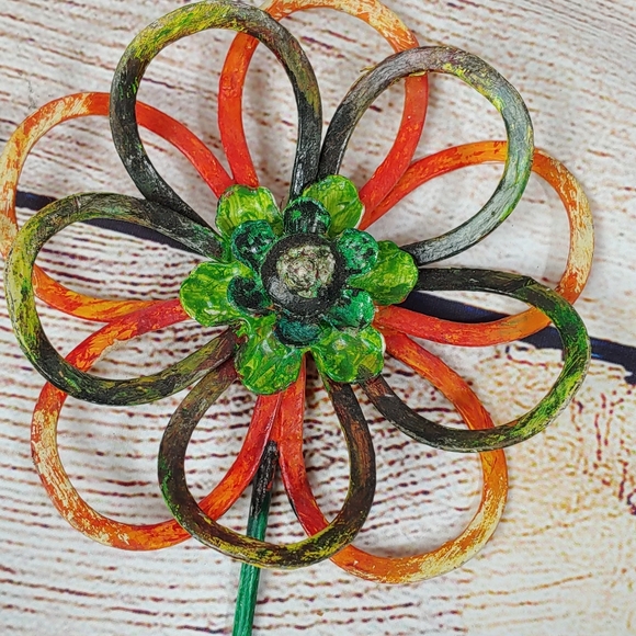 Metal Flower Wall Candle Holders Multicolor - Picture 3 of 5